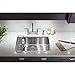 KOHLER K-5409-NA Strive 29-Inch x 18-5/16-Inch Undermount Medium SingleBowl Kitchen Sink with Basin Rack, Stainless Steel