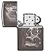 Zippo Skull Mountain Design Black Ice Pocket Lighter