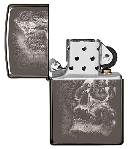 ZIPPO 49141 – Skull Mountain Design - Black Ice – Sturmfeuerzeug, nachfüllbar, in hochwertiger Geschenkbox – Bild 5