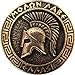 IconsGr Llavero Antiguo Espartano Casco de Batalla Moneda Escudo Llavero película 300