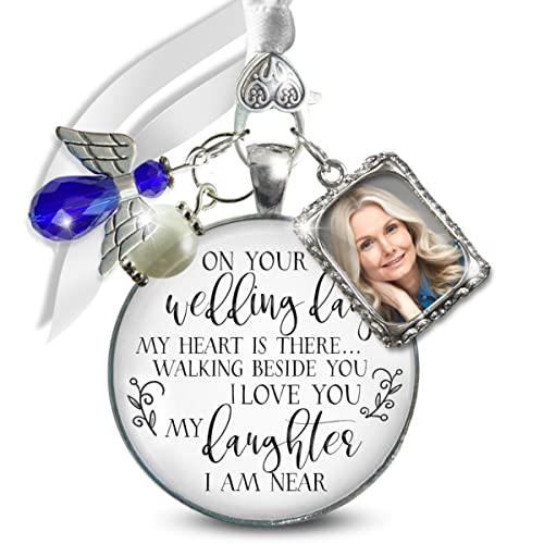 Bridal Bouquet Charm Something Blue Angel On Your Wedding Day