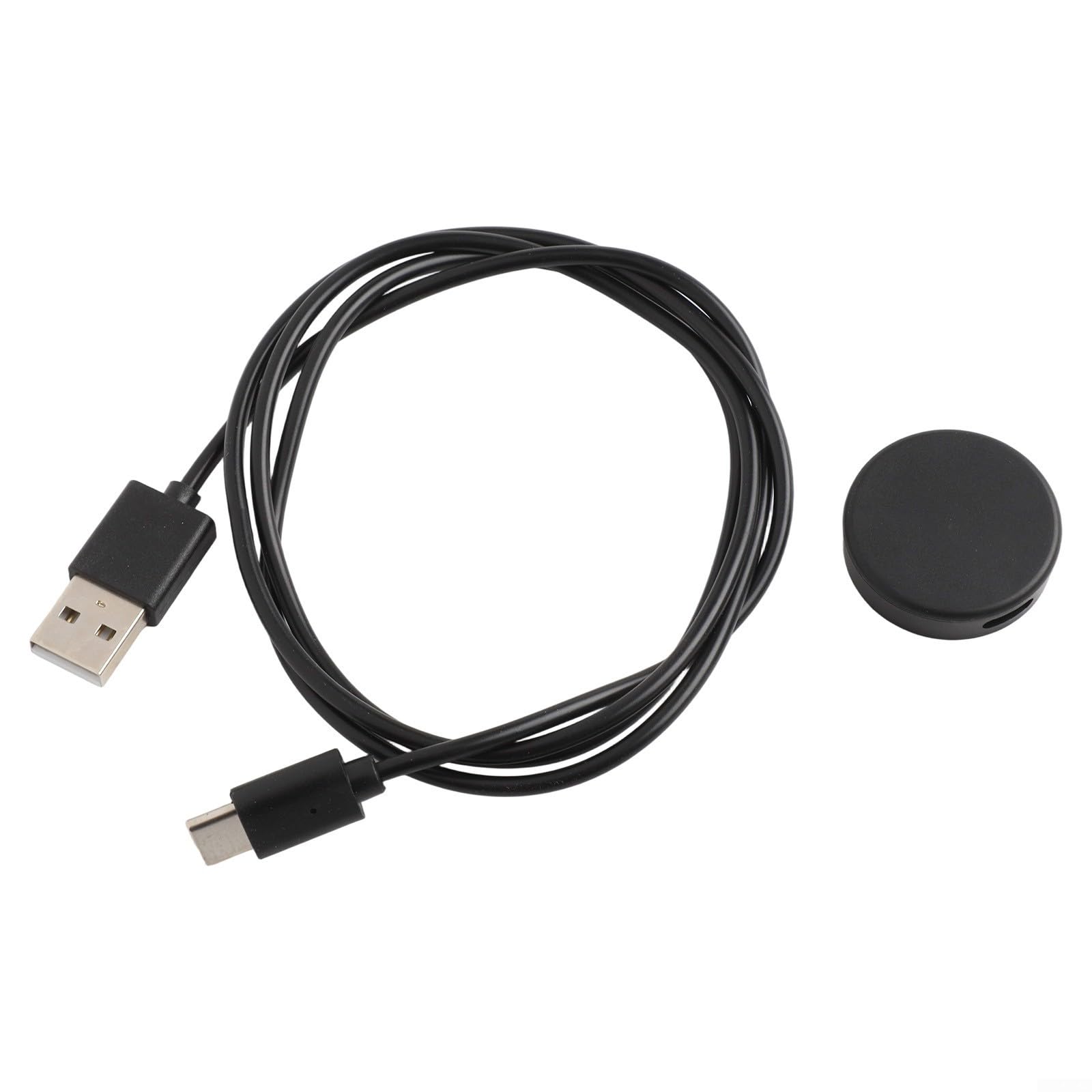 Cargador para Amazfit Active Edge GTR para mini Bip U Pro T Rex Pro para zepp E Smartwatch Cable USB magnético de carga rápida 100 cm negro (base + cableado)