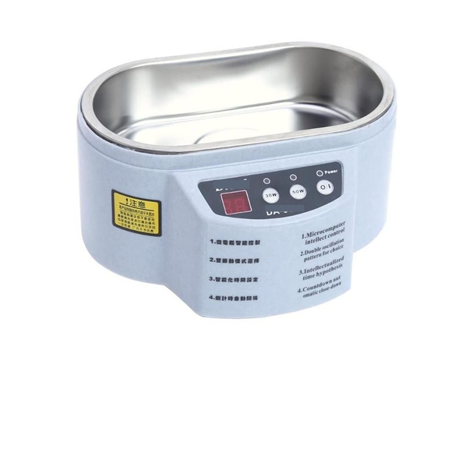 Dispositivo per la Pulizia ad ultrasuoni Bagno di detergente for Gioielli ad ultrasuoni for Orologi Occhi LENTRE Denture DETTURE COMPETUTO Elettrico PIROTTO PROFURO(Double Powers)