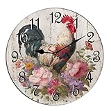 Matériau de qualité supérieure et durable : fabriquée à partir de composite de bois robuste et épais, cette horloge décorative est conçue pour durer. Son revêtement lisse et imperméable assure la durabilité tout en conservant une finition respectueuse de l'environnement et non toxique, exempte d'odeurs, de corrosion ou d'usure au fil du temps.