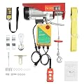 2200LBS Electric Hoist, 110v Electric Winch w/Wireless Remote Control 39.4 ft Single Cable for Warehouse, Construction, Goods Lifting (2200LBS)