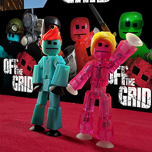 Zing Stikbot Off The Grid Pack - Set Of 6 Poseable Action Figures With Weapons And Accessories, Includes Striker, Clint, Pixel, Raptus, Shift And Regalius, Stop Motion Animation, For Ages 4 And Up #TOP4