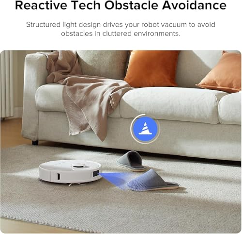 Image of roborock Qrevo Plus Robot Vacuum and Mop with FlexiArm Design Edge Mopping, Self-Emptying, Auto Mop Washing & Drying, 7,000 Pa Suction, White (Renewed)