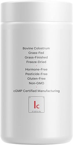 Miniatura 9 de Codeage Suplemento de calostro, calostro alimentado con pasto, primera leche, acabado con hierba, liofilizado, vitaminas, inmunoglobulinas, factores