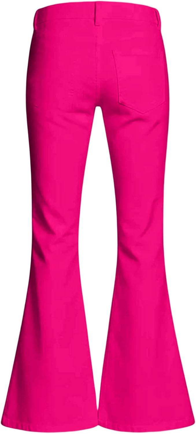 Girls Flare Leg Dress Pants Kids School Uniform Bell Bottoms High Waist Chino Pants for Teen Size 5-16 Years
