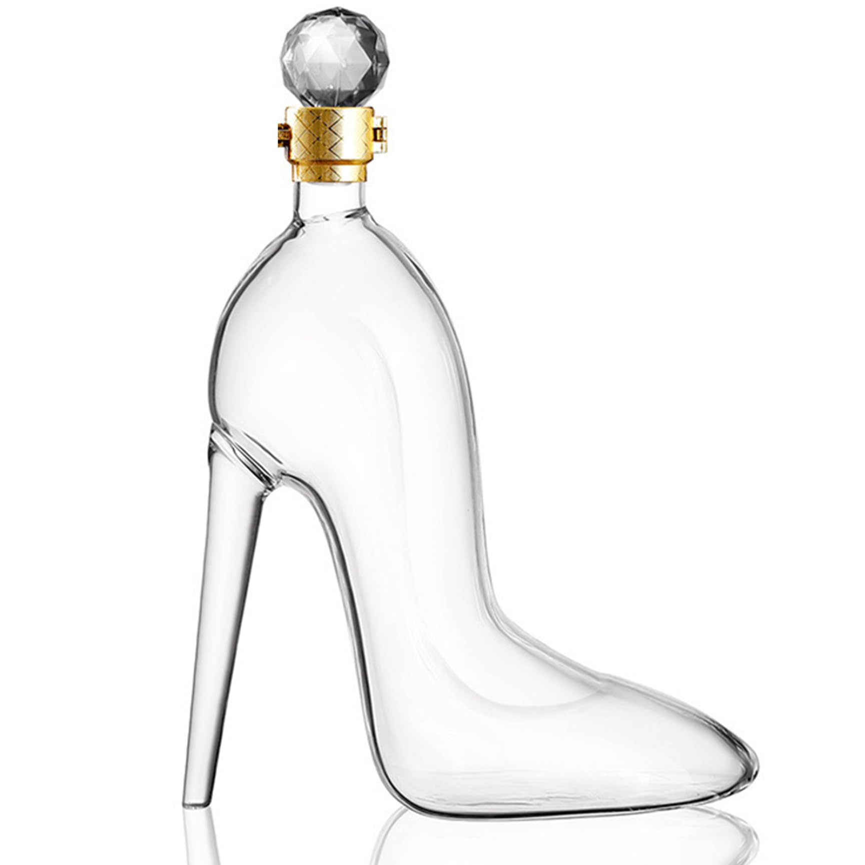 Carafe à vin 350 ml en forme de talon haut pour soirée et bar