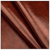 HHOZsafety Stoff, 39'x55', wetterfestes Synthetisches Material, 1,2 mm dick, für Polster, Sofa, Möbel, Taschen, Stoff, Polstermaterial/13-K Gold (03Rotbraun)