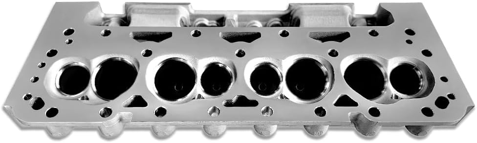 One Pair Bare Angle Plug Cylinder Head For Chevy Small Block 283-400 Aluminum 205cc Intake Runner & 64cc Chamber