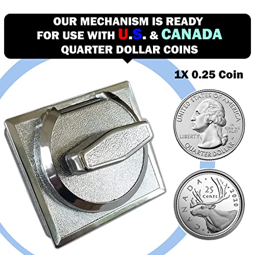 Image of Coin Mechanism for Beaver Machines. 25 Cent Coin Mech for Beaver Gumball Machine Candy Machine. Fit Square Beaver, Round Beaver, Southern & Ball Globe Beaver Vending Machine Coin Mechanism - NEW