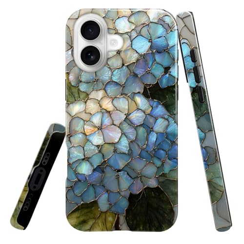 Coque iPhone 17 brillante hortensias pour sublimer votre style en voyage ou au bureau