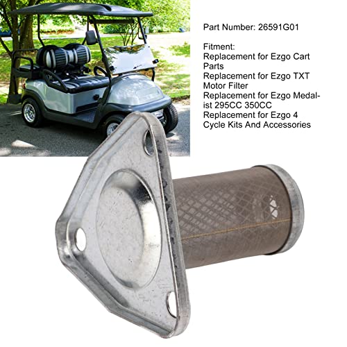 Filtro de óleo Com Kit de Anel O 26591G01 Substituição para Peças do Carrinho EZGO Medalist 295CC 35