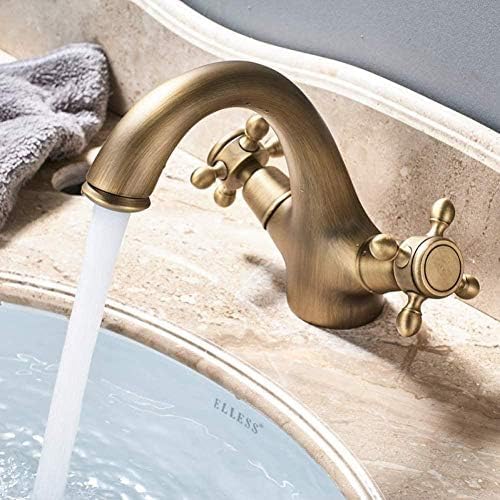 Robinet de lavabo double poignée pour régler précisément l'eau chaude et froide de la salle de bain