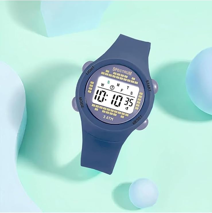 Spectrum Premium Silicone Cord Waterproof Kids Digital Wristwatch 2247L