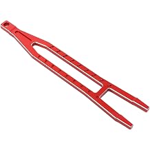 Aluminum Alloy Tall Battery Hold-Downs Retainer for 1/10 Traxxas Ford Fiesta ST Rally Brushless/Slash 4X4 Ultimat Upgraded Parts -Replaces Part 7426 Red