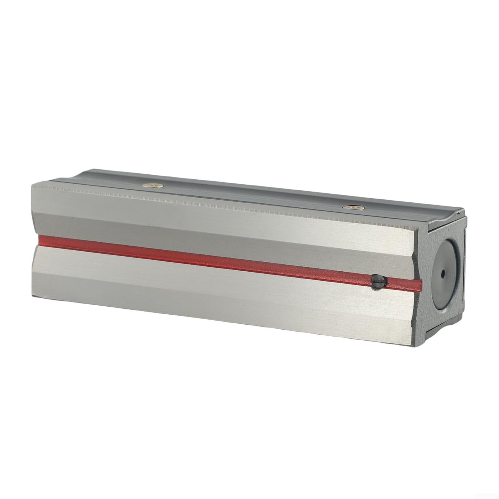 Livella a bolla di precisione in acciaio al tungsteno con base a scanalatura a V e fiale a bolla, resistente, precisione 0,02 mm/m per livellamento di macchinari (100/150/200 mm) con custodia