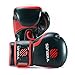 Sanabul Essential Gel Boxing Gloves for Men & Women, Kickboxing MMA, Muay Thai Gloves and Heavy Bag Training Punching & Sparring, Black/Red 8 oz
