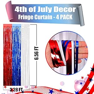 4packredbluewhitefoilfringecurtainbackdrop328ftx656ftmetallictinselfoilfringestreamerscurtainsforphotoboothweddingmardigrasbirthdayindependencedaypartydecoration Urban Country Home Decor 4 pack red blue white foil fringe curtain backdrop 328ft x 656ft metallic tinsel foil fringe streamers curtains for photo booth wedding mardi gras birthday independence day party decoration urban country home decor