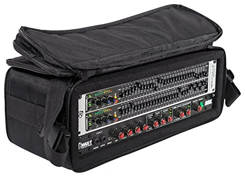 Image of Rockville RRB30 3U Rack Bag Double-Sided Case, 12 inch Depth, Shoulder Strap
