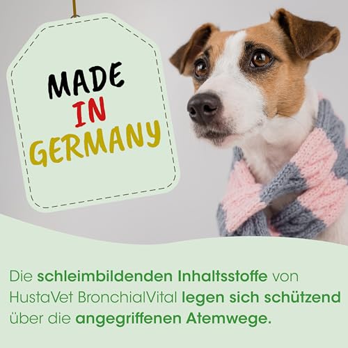 cdVet BronchialVital 500 ml – flüssiges Ergänzungsfuttermittel zur Unterstützung der Atemwege und Immunabwehr für Hunde und Katzen