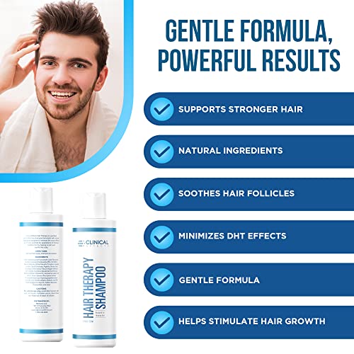 Clinical Effects Hair Therapy Shampoo – Biotin Shampoo With Anagain And Baicapil - Supports Hair Growth For Women And Men - Made In The Usa - 8 Fl Oz #TOP3