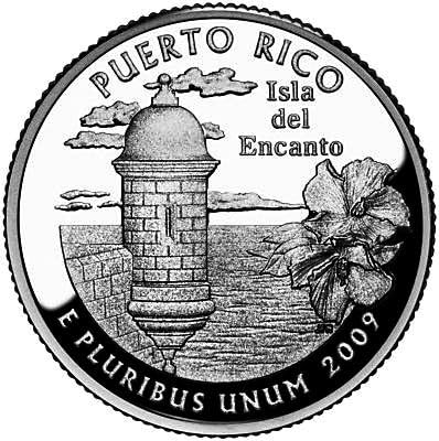 2009 P Mint Puerto Rico Quarter Coin UNC Thumbnail