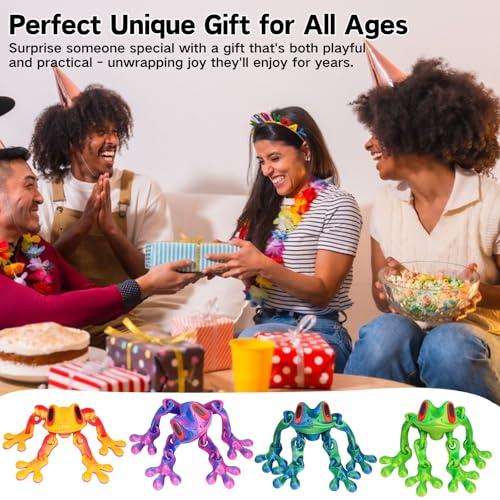 Imanes decorativos de rana 3D, pack de 4 unidades miniatura 6