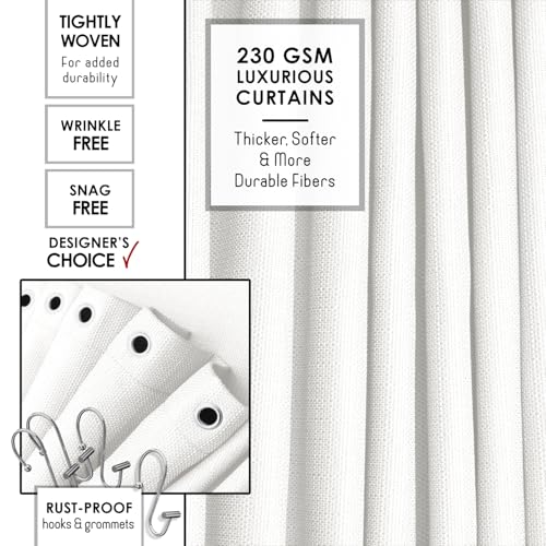 Clara Clark Bathroom Set - White Bathroom Accessories Set, 24PC Bathroom Accessory Set, Bathroom Sets with Shower Curtain Set, Adhesive Corner Shower Caddy Hanging & Soap Dispenser by Clara Clark - Image 4
