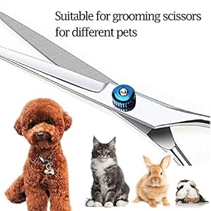 Dog Grooming Scissors,Dog Hair Scissors with Safety Round Tips Heavy Duty Titanium Stainless Steel Professional Dogs Cats Pets Grooming Shears (Straight and curved scissors) Dog Grooming Scissors,Dog Hair Scissors with Safety Round Tips Heavy Duty Titanium Stainless Steel Professional Dogs Cats Pets Grooming Shears (Straight and curved scissors)