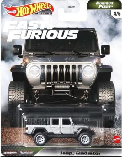 DieCast Hot Wheels Premium Fast & Furious Jeeps Gladiator - Furious Fleet 4/5, Silver