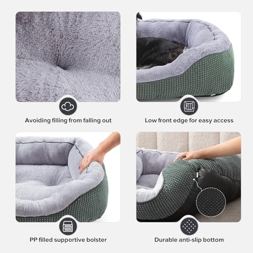 Image of INVENHO Dog Bed Medium Size, Orthopedic Warming Soft Calming Sleeping Durable with Anti-Slip Bottom