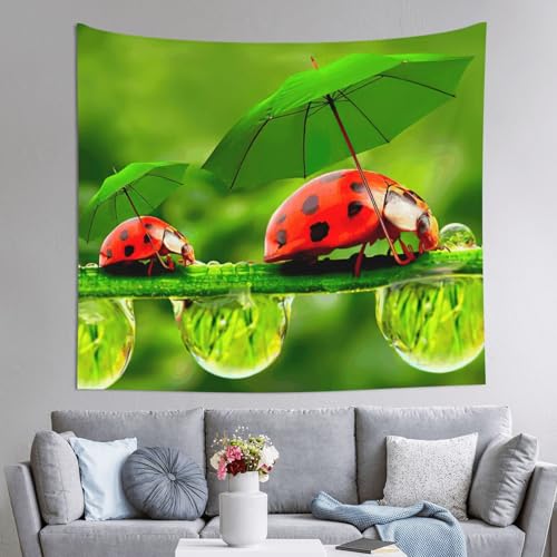 Tenture murale coccinelle EdWal 152 x 130 cm habillage canape