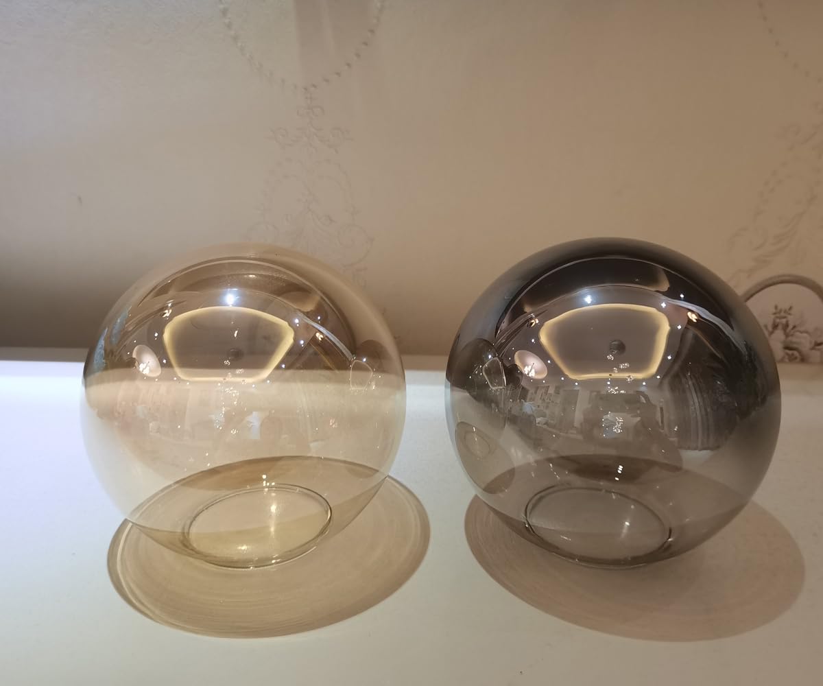 Żyrandol LED ze Szklanymi Kulami, Długa Lampa Wisząca Nowoczesna, Złoty