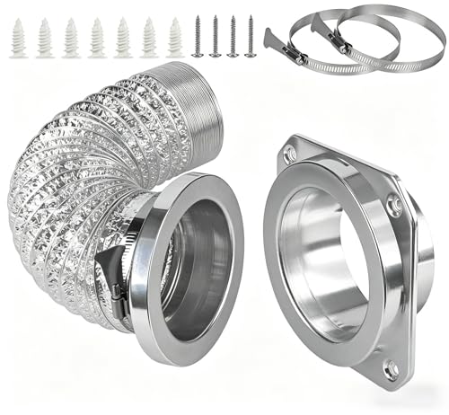 Ytingoo Magnetic Dryer Vent Coupling Connector Kit, Quick Connect and Disconnect, Self-Aligning, 4 Inch, Aluminum and Stainless Steel by Ytingoo - Used condition - US$21.53
