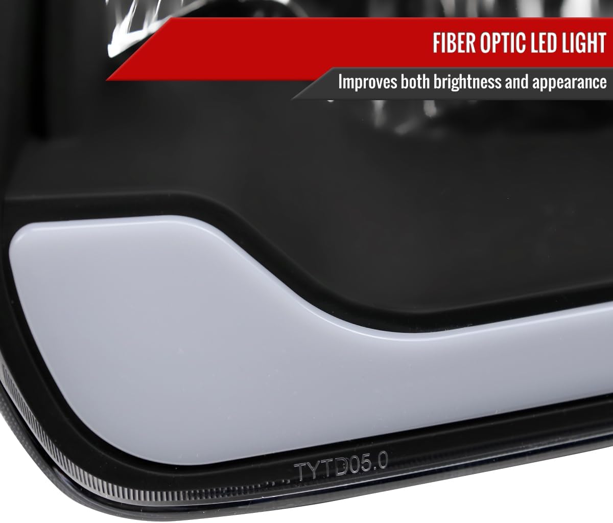 Switchback Sequential LED Bar Factory Style Headlights w/Corner Lamps (Black Housing/Clear Lens) Made for and Compatible with 2005-2006 Toyota Tundra/2005-2007 Sequoia