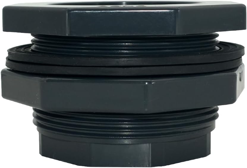 DAN SPEED DN80 PVC Pipe Fitting Reducer, Bulkhead Fitting Water Tank Connector Plumbing NPT for Rain Barrels, Aquariums, Tubs, Pools (DN80)