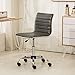 Roundhill Furniture OF1011GY Fremo Chromel Adjustable Air Lift Office Chair in Grey,