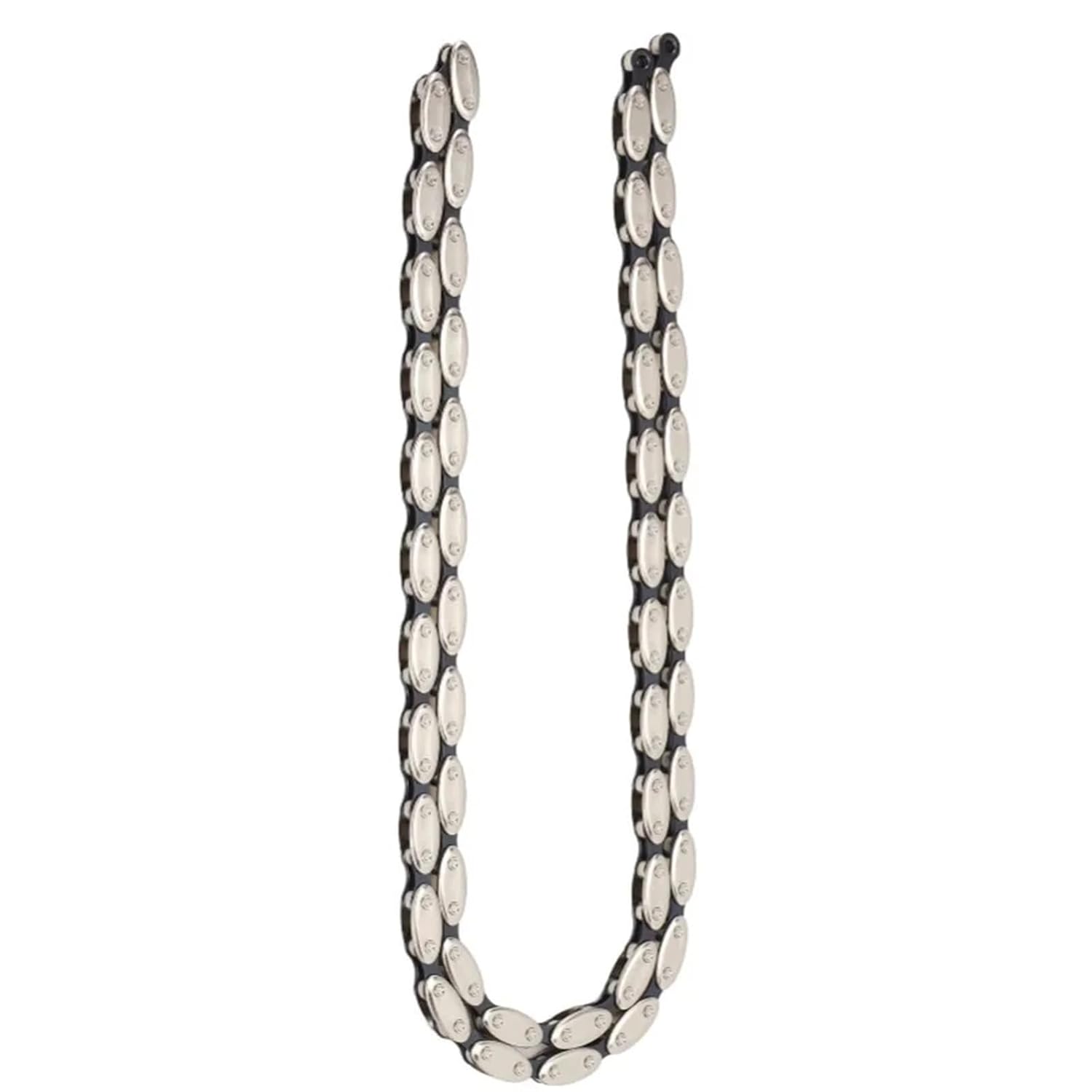 Manganese Steel Single Speed Bike Chain - 100 Links with Buckle for Fixed Gear & BMX Bikes