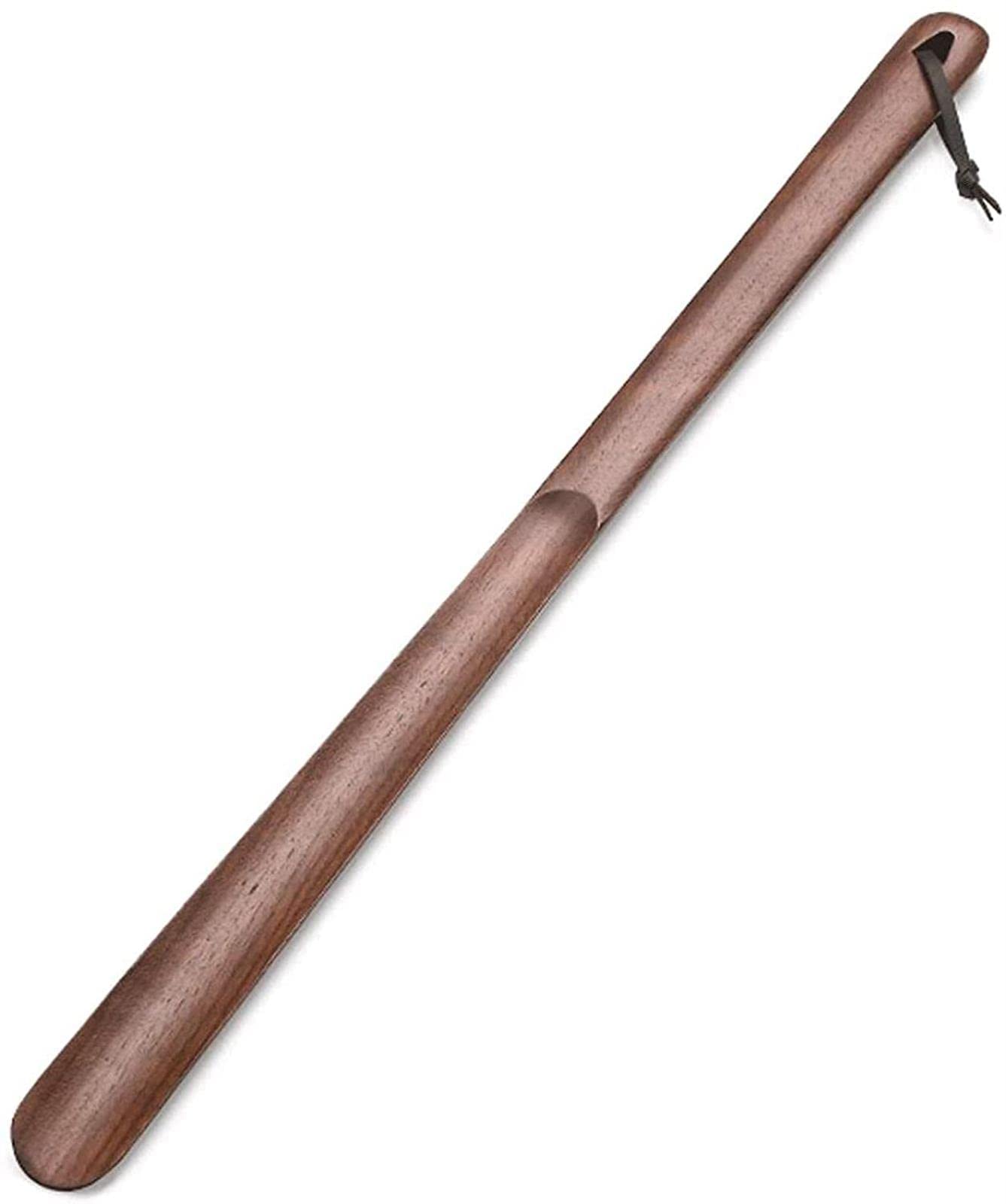 Calzador de Metal, Calzador Largo, Mango Largo, Forma Delgada, Calzador de Madera, Herramienta de Ayuda para reparación de Zapatos