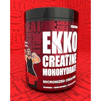 Ekkovision Creatine Monohydrate Powder, Micronized, Black Cherry, Pre Workout & Post Workout Supplement for Men and Women, Energy Support, Easy to Mix in Shakes, Smoothies & Beverages, 100 Servings