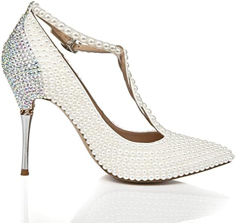 X \u0026 F zapatos de perla fragante blanco boda zapatos zapatos de las mujeres  altos tacones