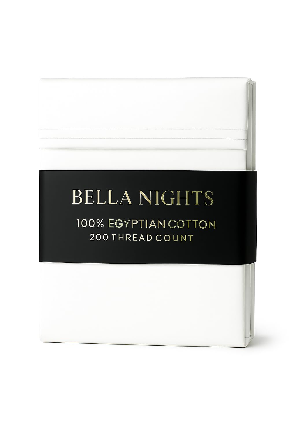 Bella Nights Flat Sheet 100% Egyptian Cotton 200 Thread Count – Hotel Quality Soft & Durable Bedding – Luxury Flat Bed Sheets for Ultimate Comfort (White, King)