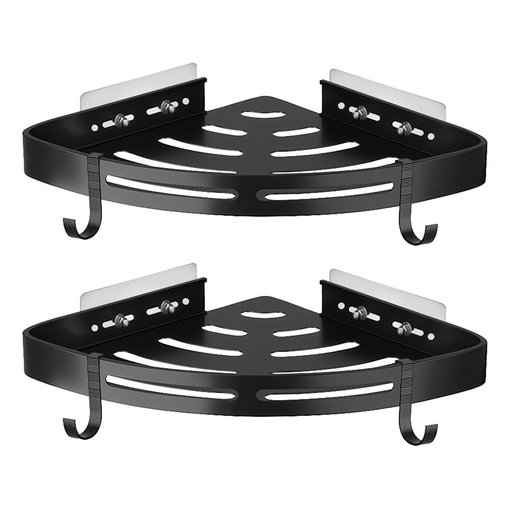 Zibuyu® Bathroom Shelf for Wall, Corner Shelf for Bathroom, Self-Adhesive Aluminum Alloy Bathroom Organizer Bathroom Corner Shelf for Wall for bathroom accessories, Toiletries, Shampoo, Soap, Lotion (B0D1QGQ9PQ) Amazon Price History, Amazon Price Tracker