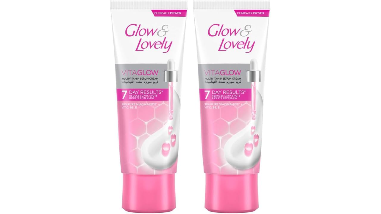 Glow & Lovely Formerly Fair & Lovely Face Cream With Vitaglow, Advanced Multi Vitamin For Glowing Skin, 80G (Pack Of 2)