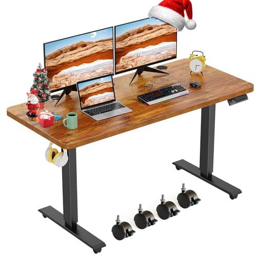 Farexon electric standing desk adjustable height, 48x 24 inches sit...