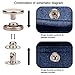 Snap Fastener Kit,Metal Snaps Buttons with Fixing Tools, 4 Color Clothing Snaps Kit for Clothing, Leather, Jacket, Jeans Wear, Bags, Bracelet