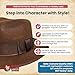 Nicky Bigs Novelties Brown Fedora Hat for Women, Brown Fedora Men Gangster Hat, 1920’s Hats, Mobster Hats Adult, Fedora Costume Accessories, Detective Costume Accessories, One Size Fits All